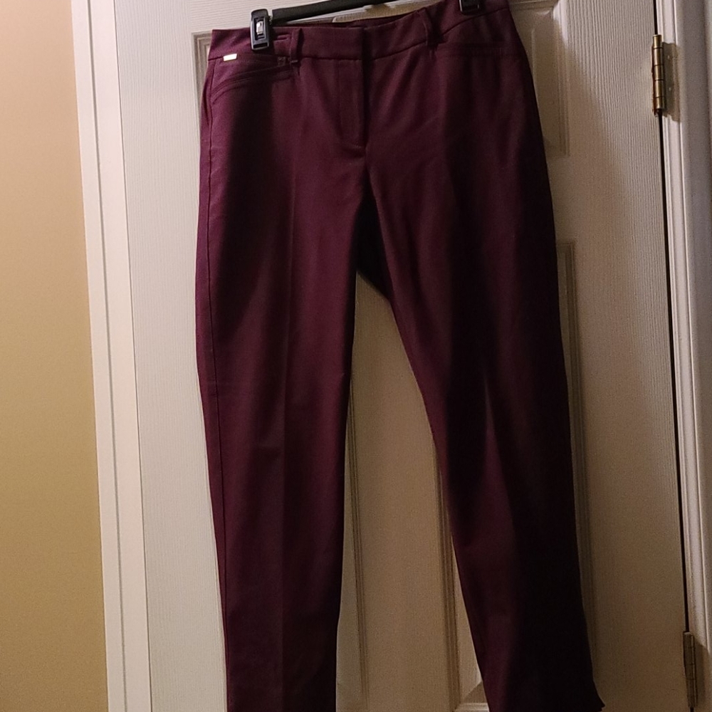 WHBM Burgundy Dress Pants